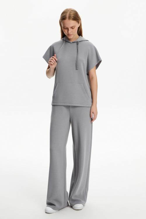  MODAL KARIŞIMLI KISA KOLLU SWEATSHIRT