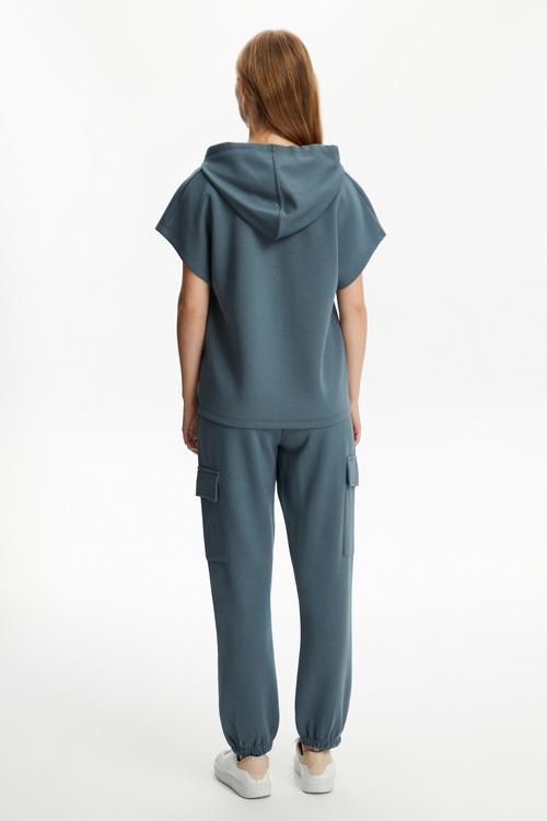  MODAL KARIŞIMLI KISA KOLLU SWEATSHIRT