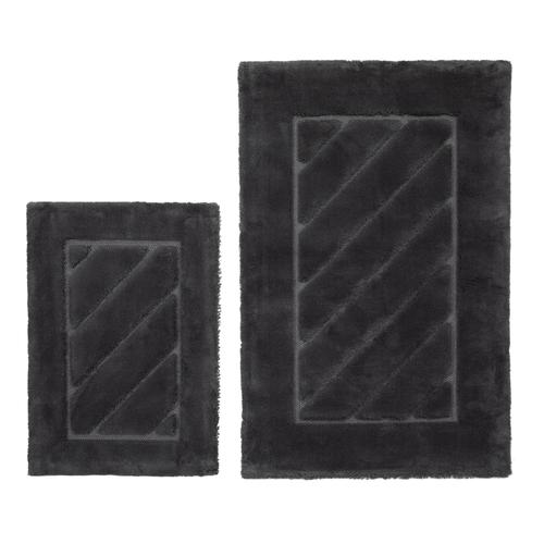  MARCO 2'Lİ BANYO PASPAS SETİ KOYU GRİ