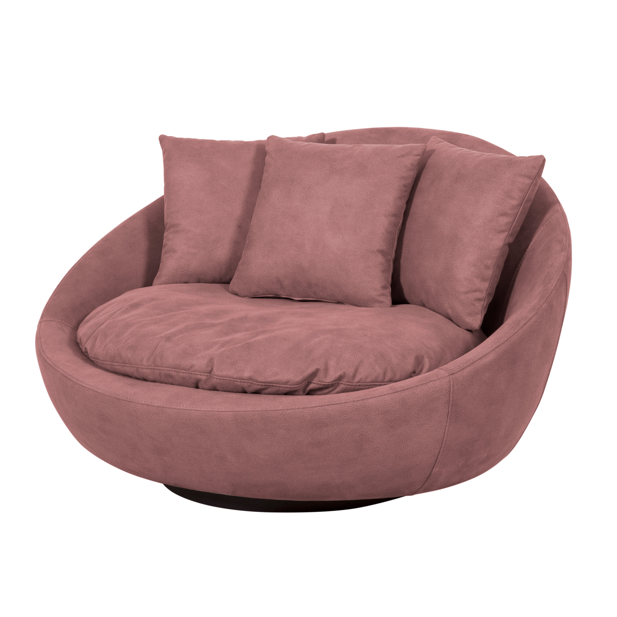 LOVELY BORDO NUBUK DÖNER KOLTUK