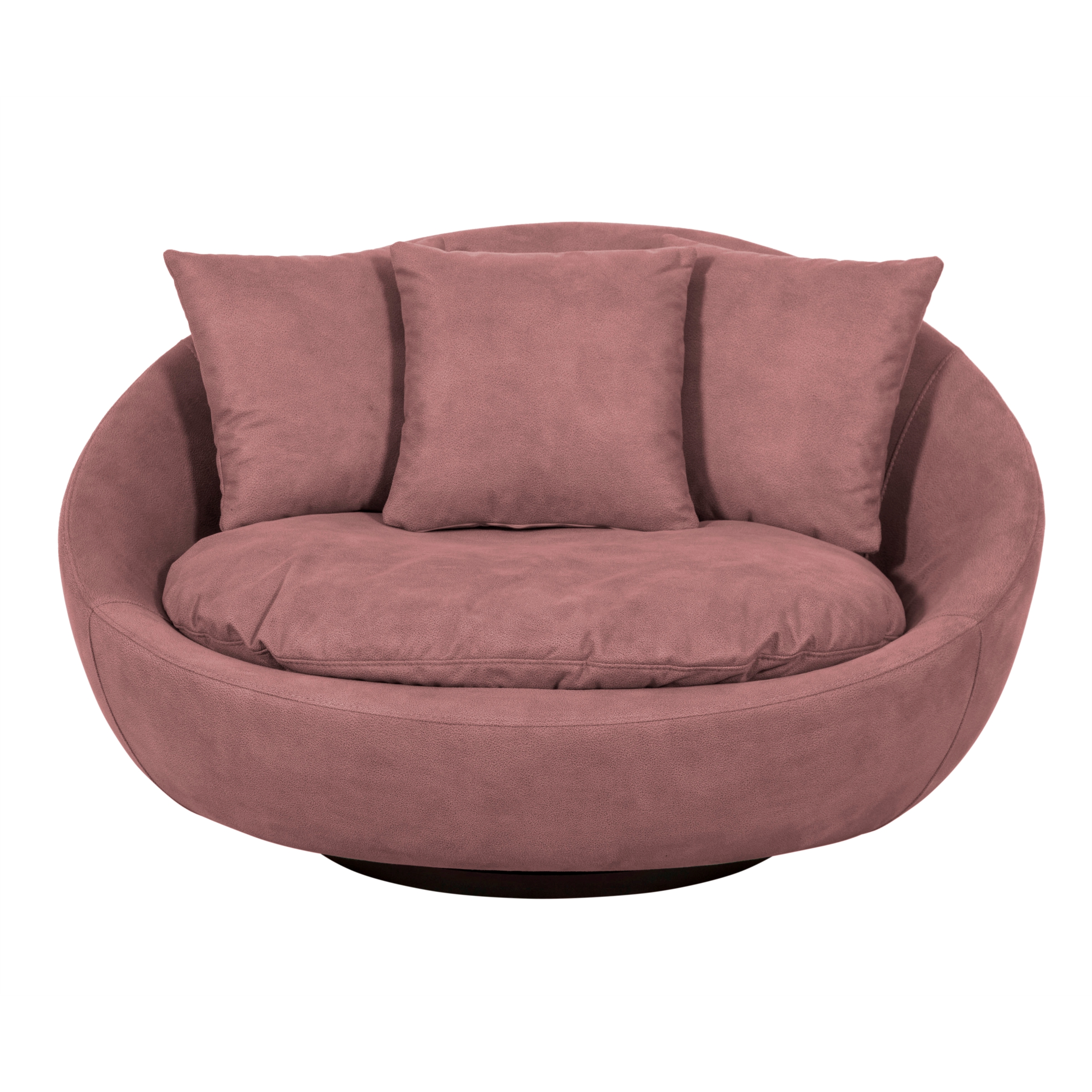 LOVELY BORDO NUBUK DÖNER KOLTUK