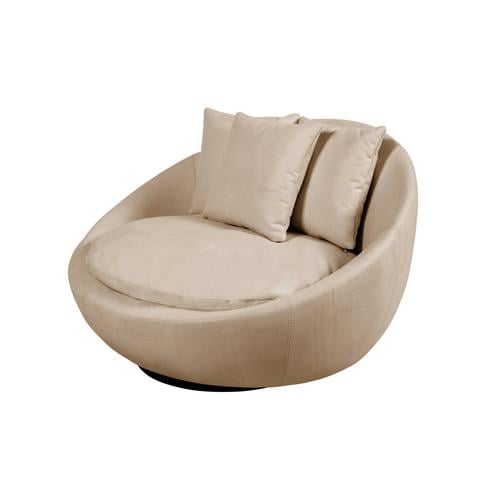  LOVELY BEJ NUBUK DÖNER KOLTUK