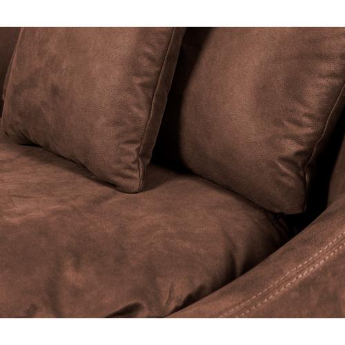  LOVELY KOYU KAHVE NUBUK DÖNER KOLTUK