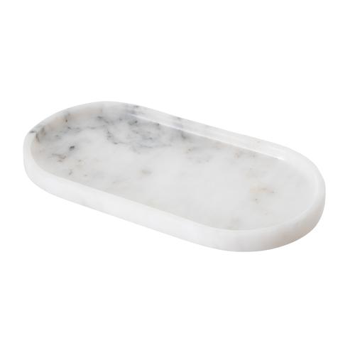  MARBLE BEYAZ ELIPS BANYO TEPSİSİ