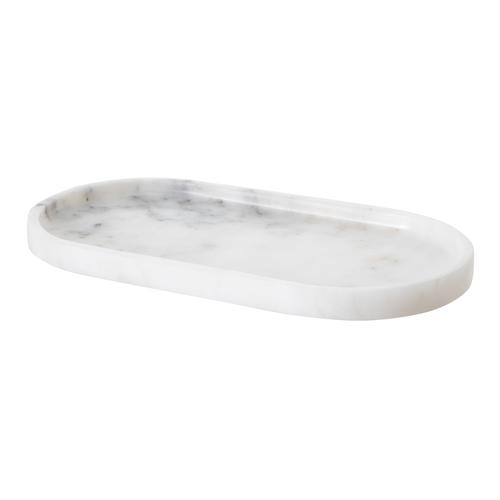  MARBLE BEYAZ ELIPS BANYO TEPSİSİ