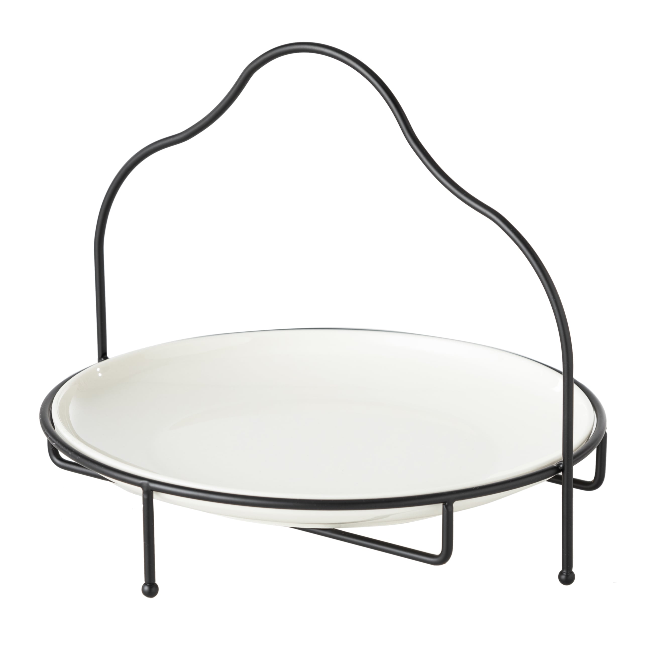 GURME STANDLI SUNUM 28CM - SİYAH