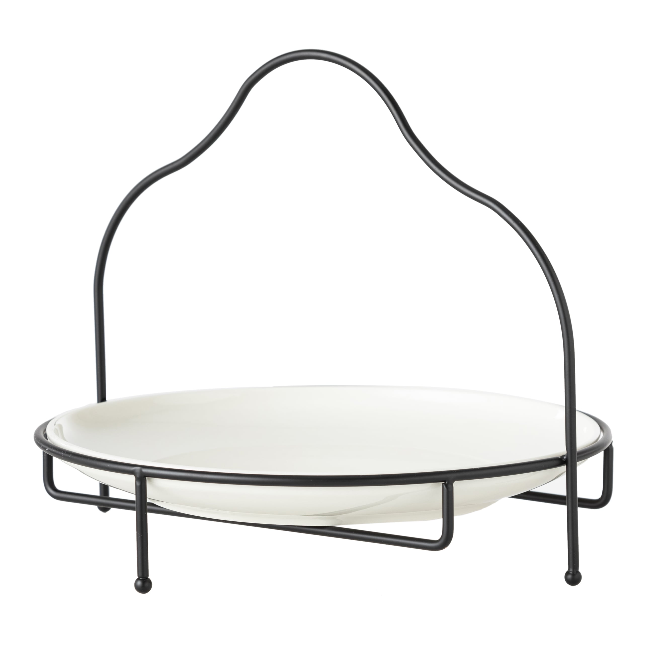 GURME STANDLI SUNUM 28CM - SİYAH