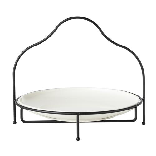 GURME STANDLI SUNUM 28CM - SİYAH