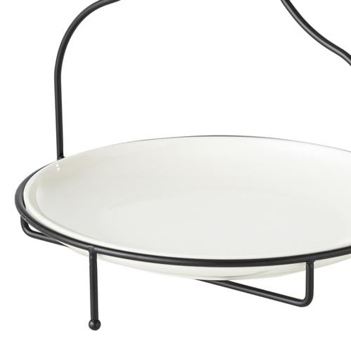  GURME STANDLI SUNUM 28CM - SİYAH