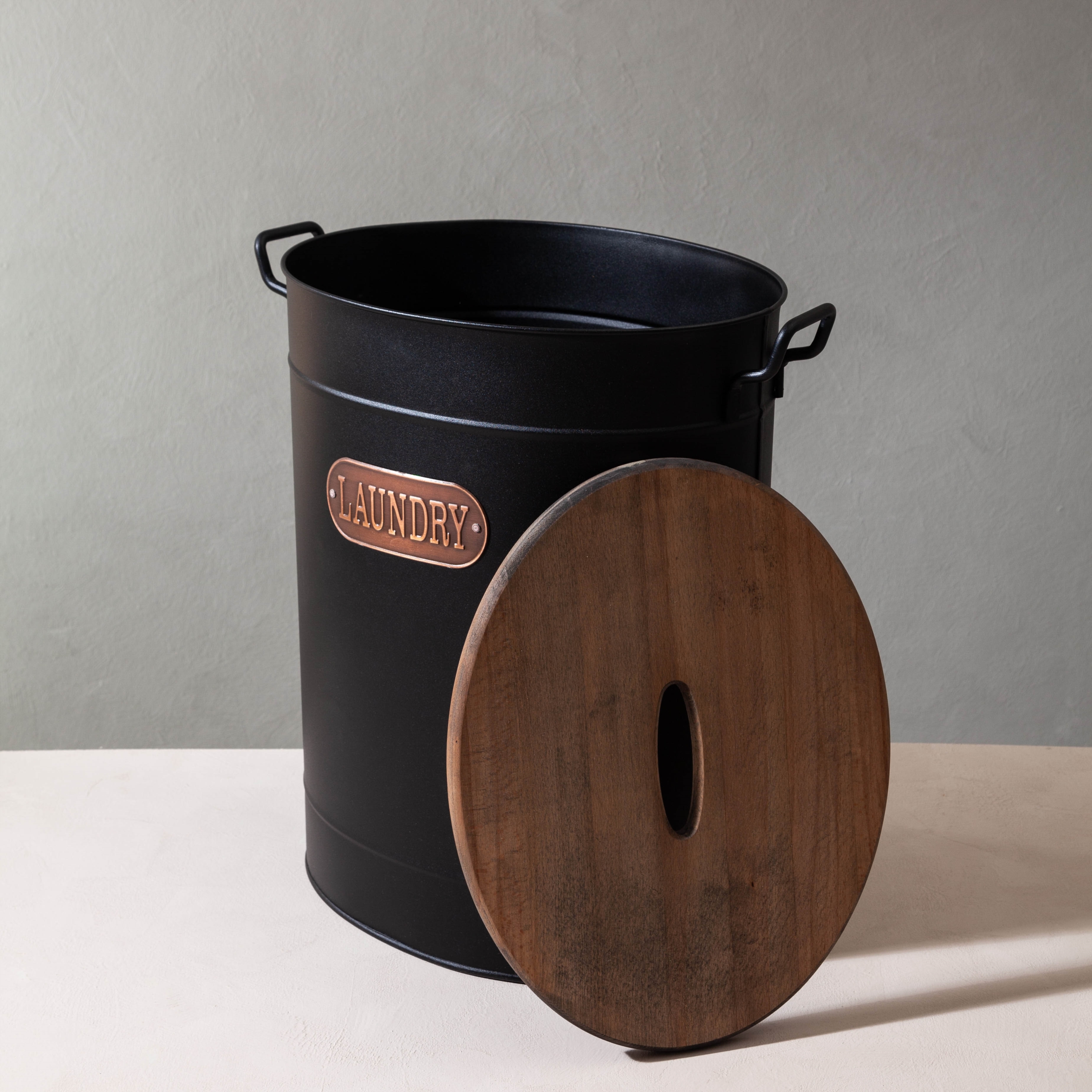 METAL ÇAMAŞIR SEPETİ 43X34X55