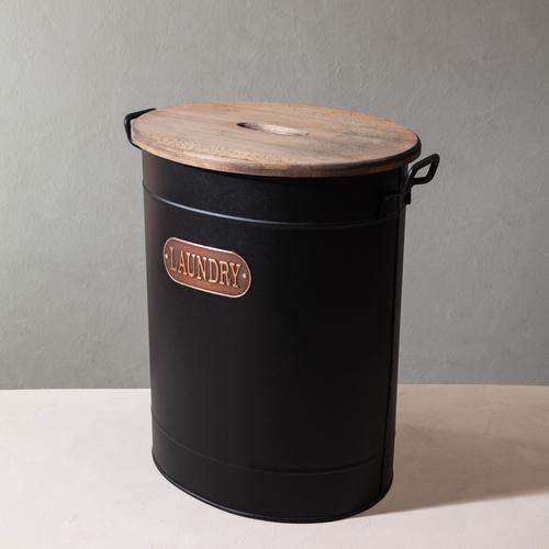 METAL ÇAMAŞIR SEPETİ 43X34X55