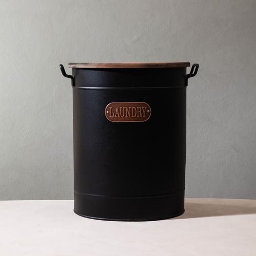 METAL ÇAMAŞIR SEPETİ 43X34X55