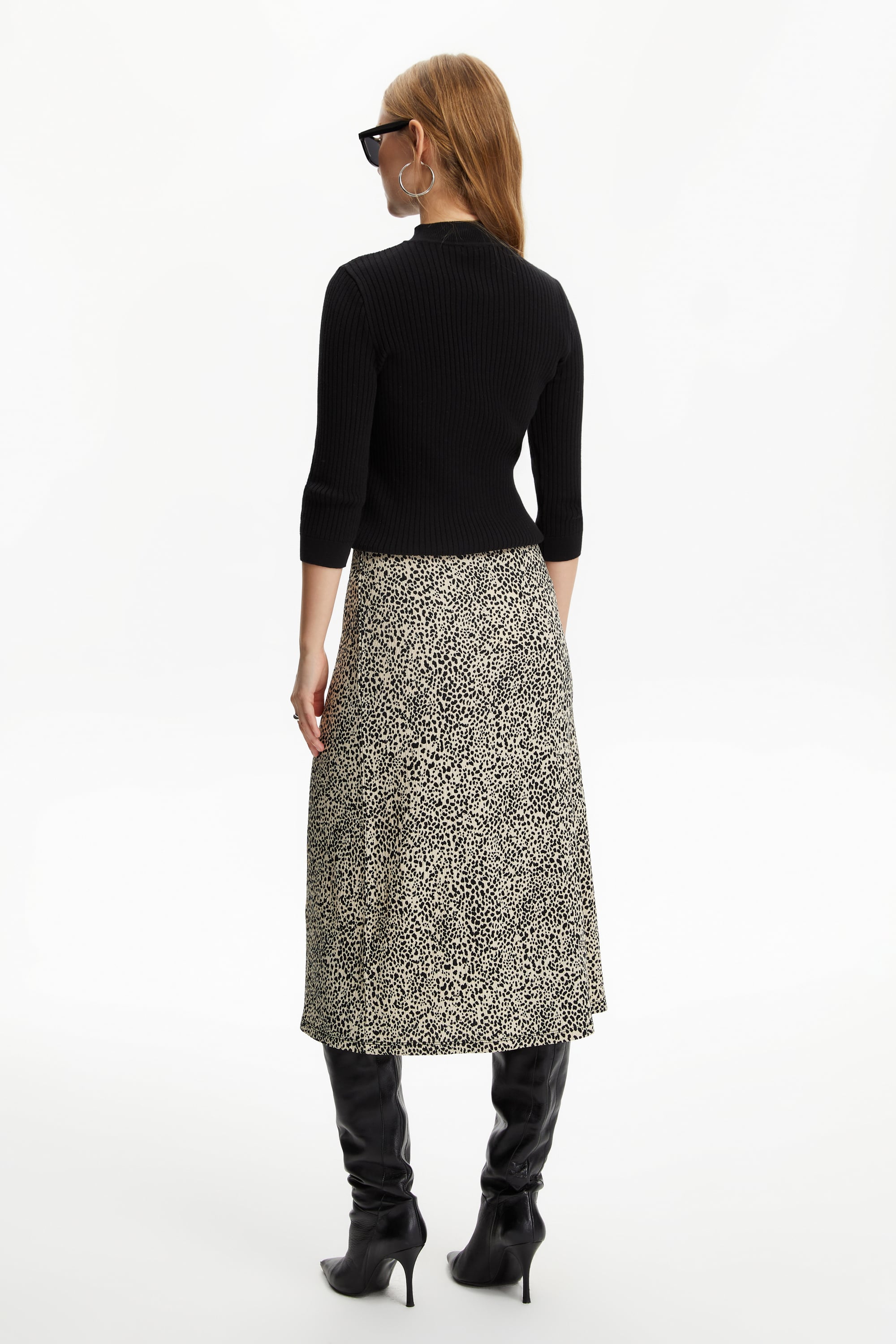 DESENLİ MİDİ ETEK