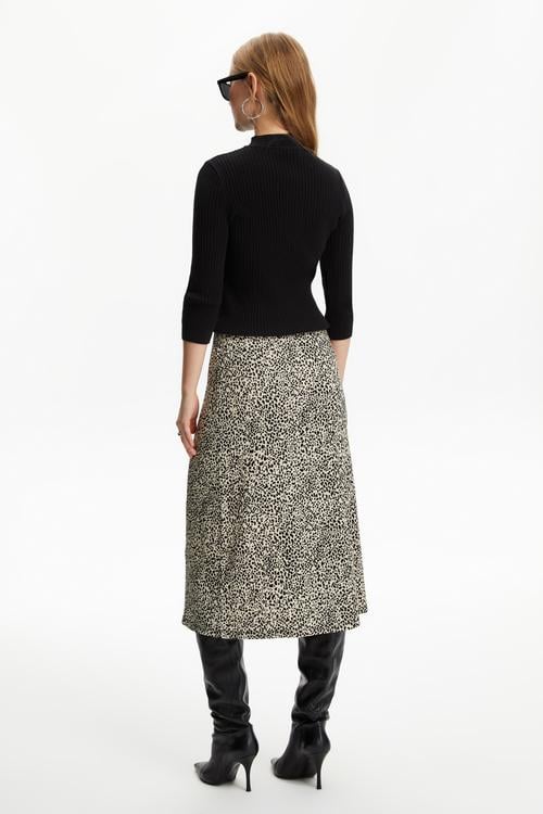  DESENLİ MİDİ ETEK