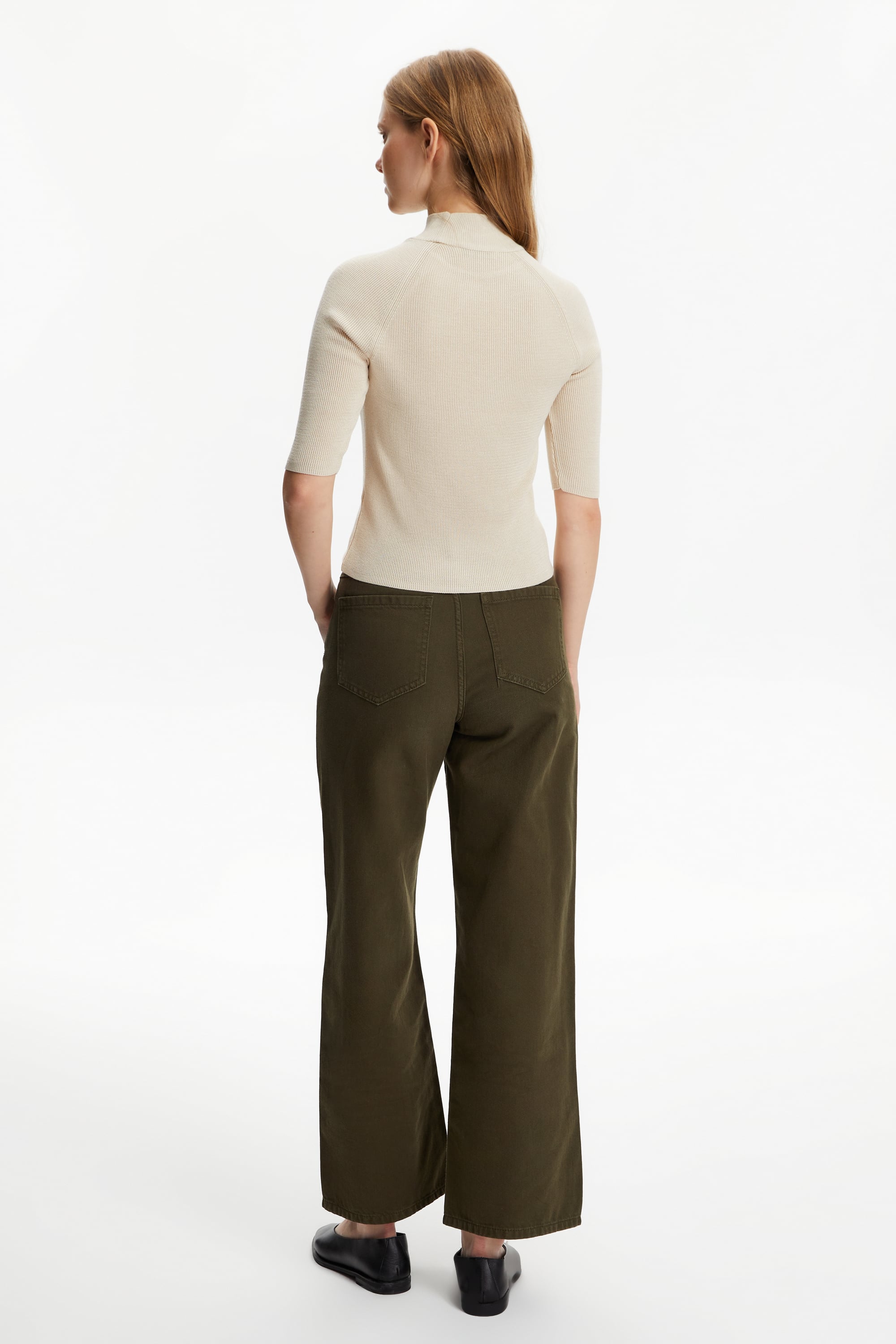 FİTİLLİ DİK YAKA TRİKO KAZAK