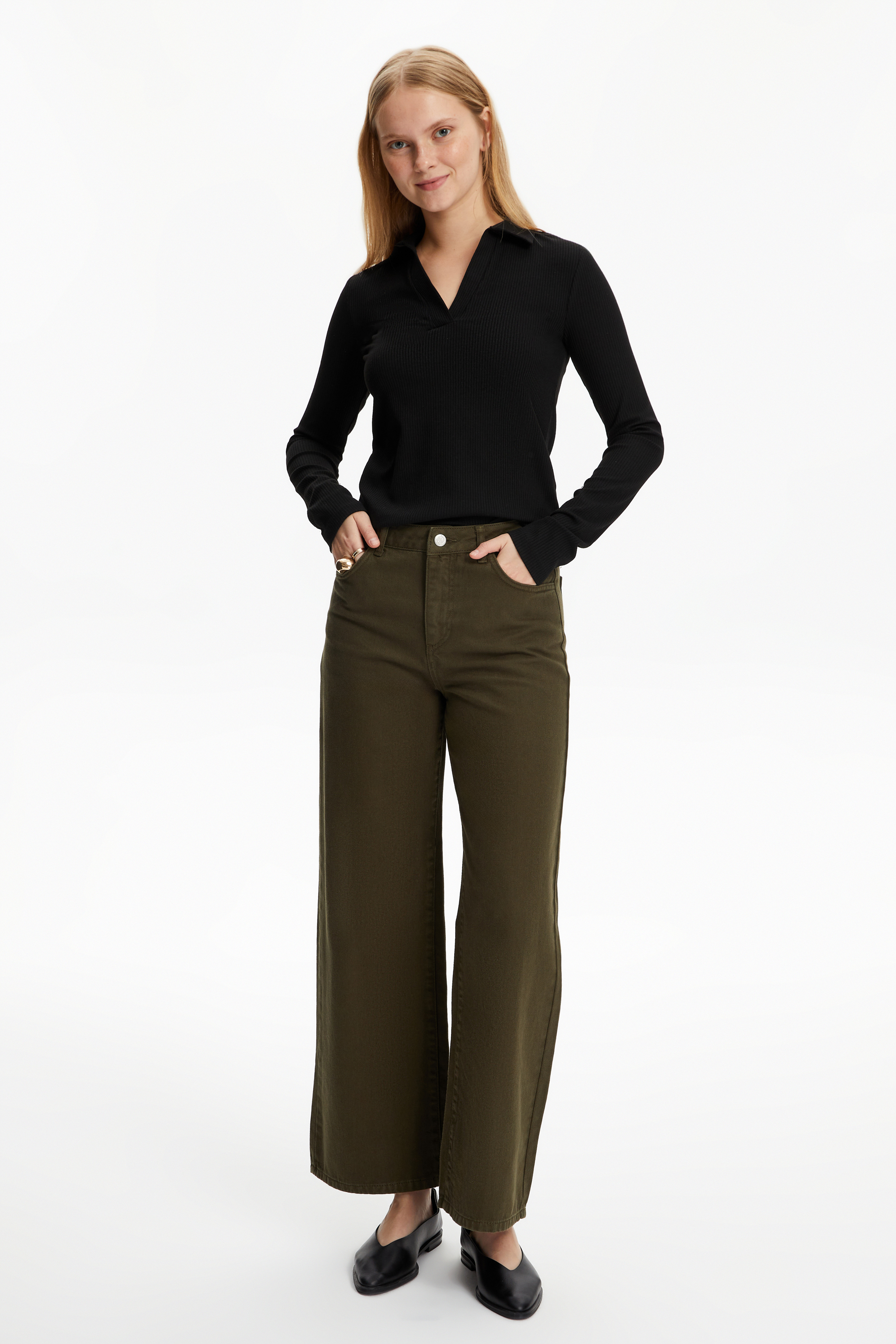 WIDE LEG JEAN PANTOLON