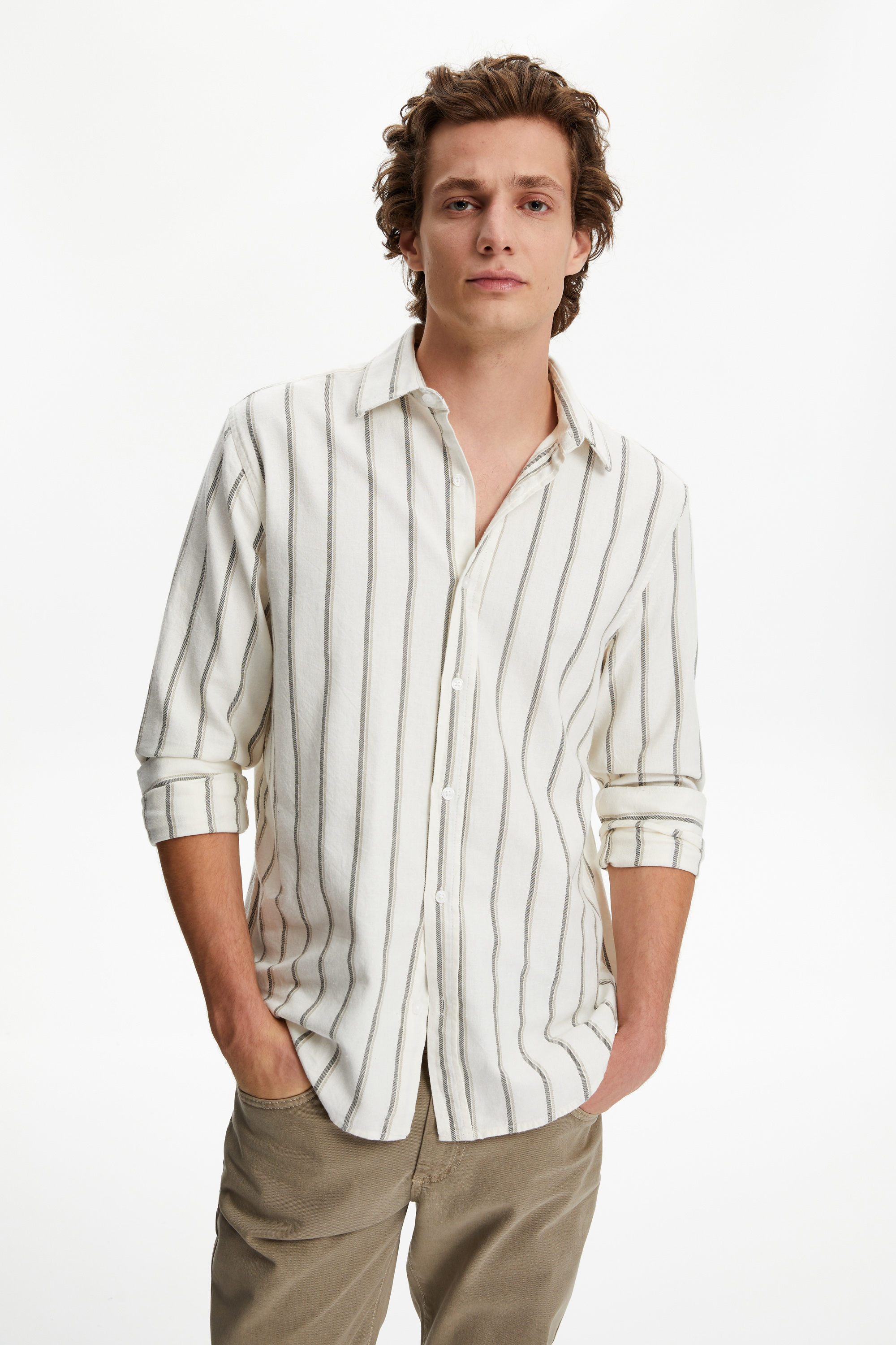 ÇİZGİLİ REGULAR FIT GÖMLEK