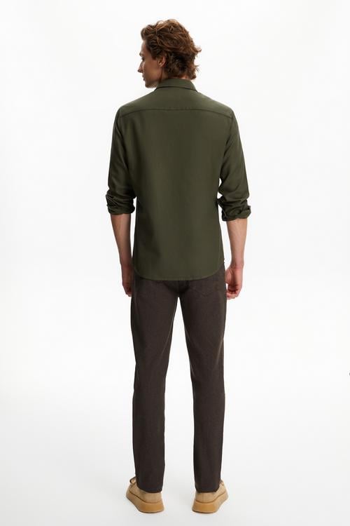  VİSKOZ KARIŞIMLI REGULAR FIT GÖMLEK