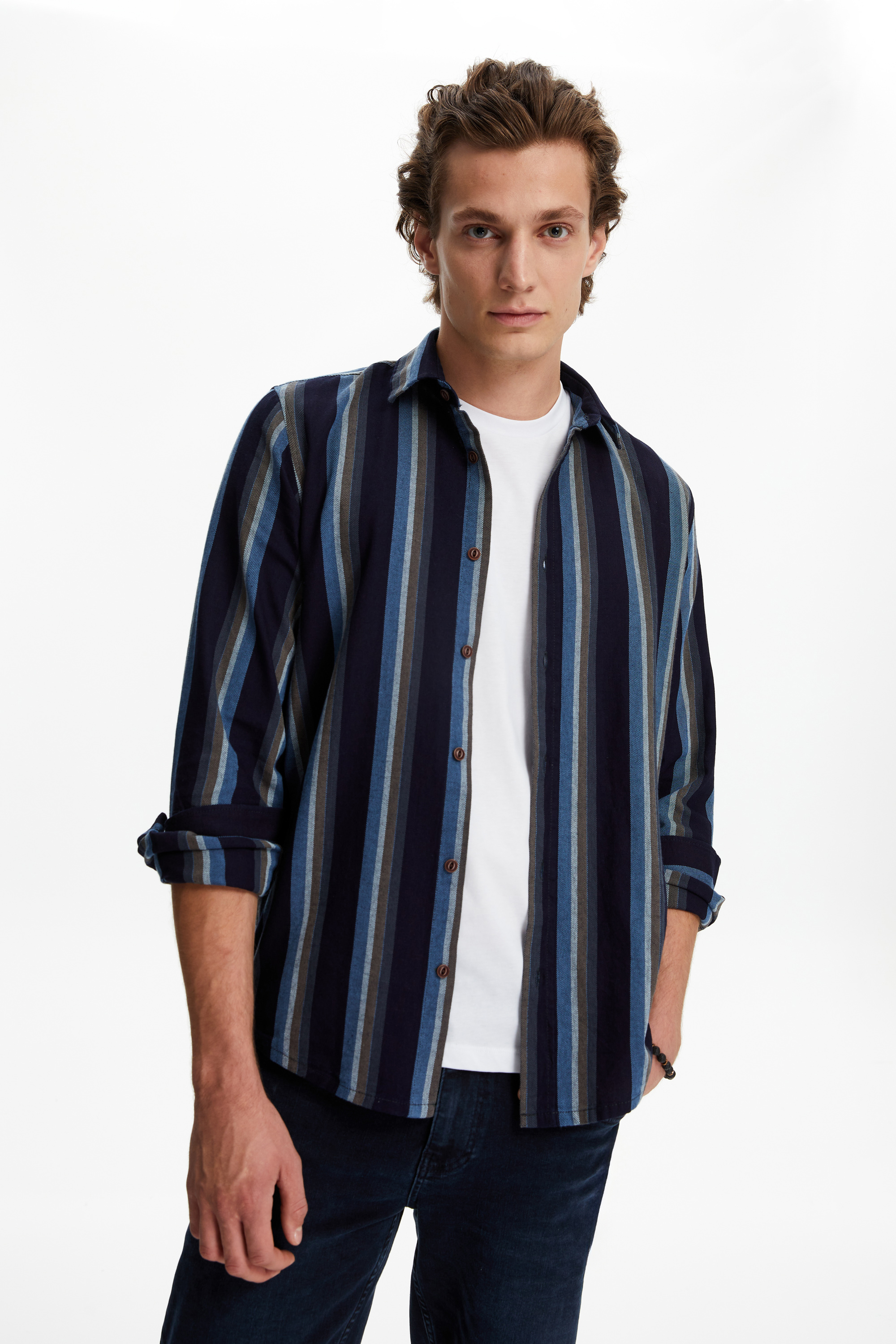 ÇİZGİLİ REGULAR FIT GÖMLEK