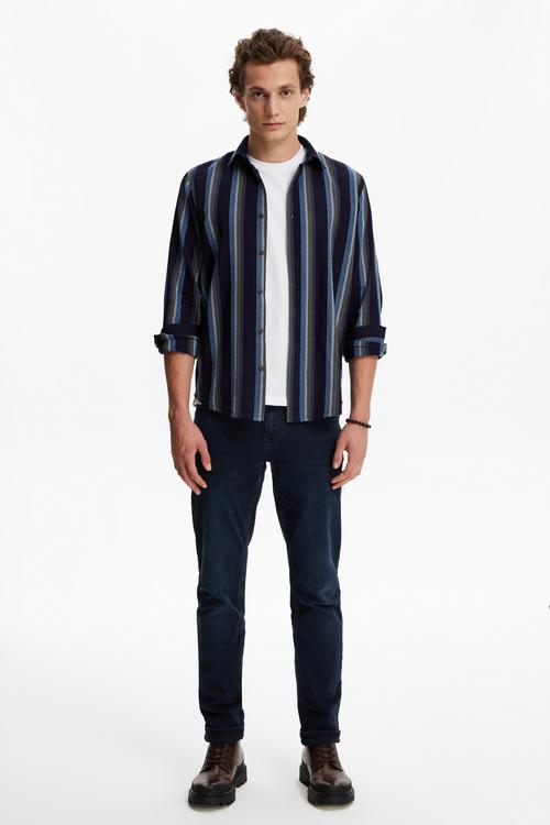  ÇİZGİLİ REGULAR FIT GÖMLEK