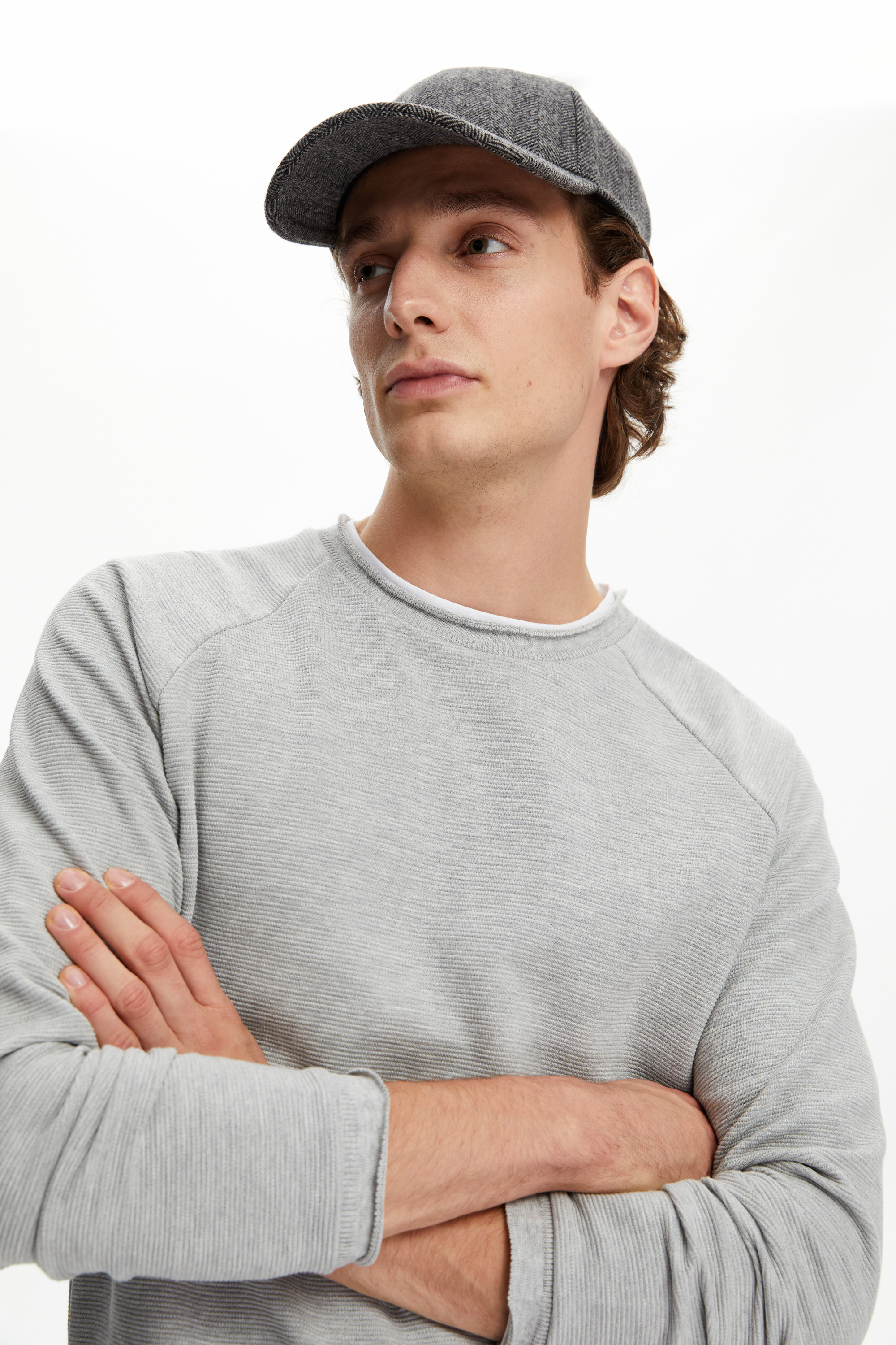 BİSİKLET YAKA SWEATSHIRT