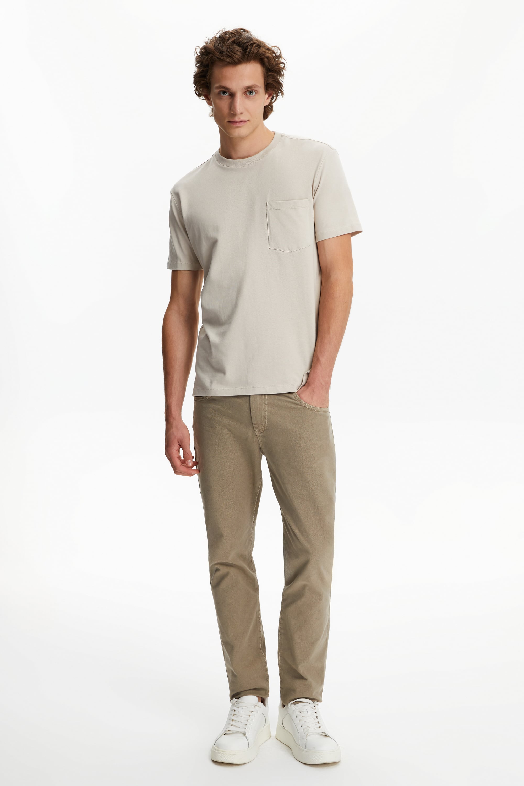 BİSİKLET YAKA KISA KOLLU T-SHIRT