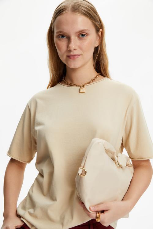  BİSİKLET YAKA KISA KOLLU T-SHIRT