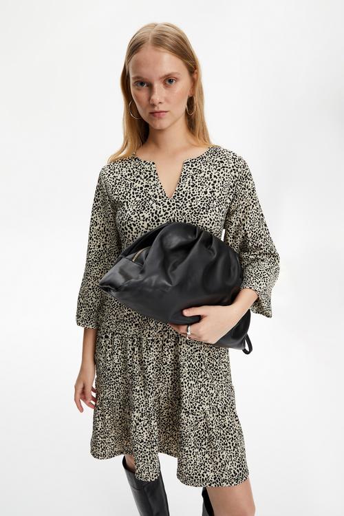  DESENLİ MİNİ KLOŞ ELBİSE