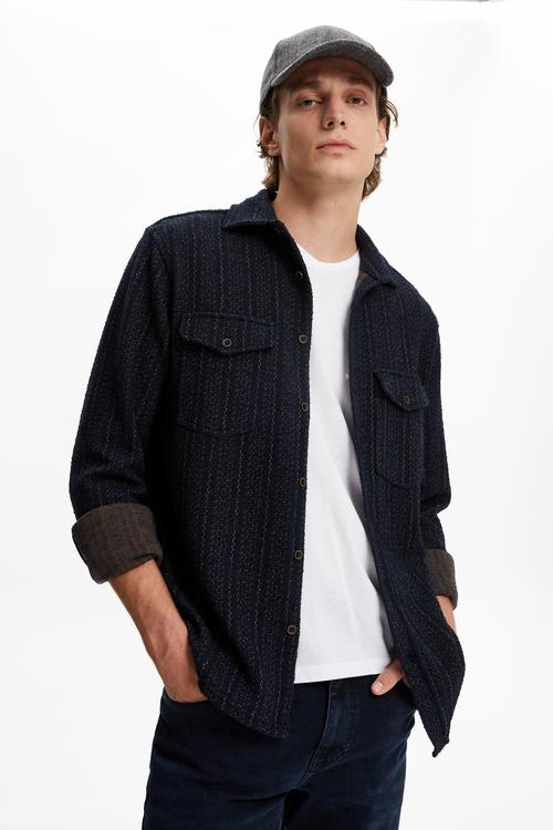  ÇİZGİLİ GÖMLEK CEKET