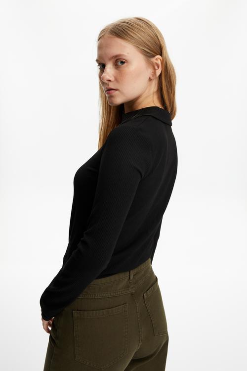  POLO YAKA UZUN KOLLU T-SHIRT