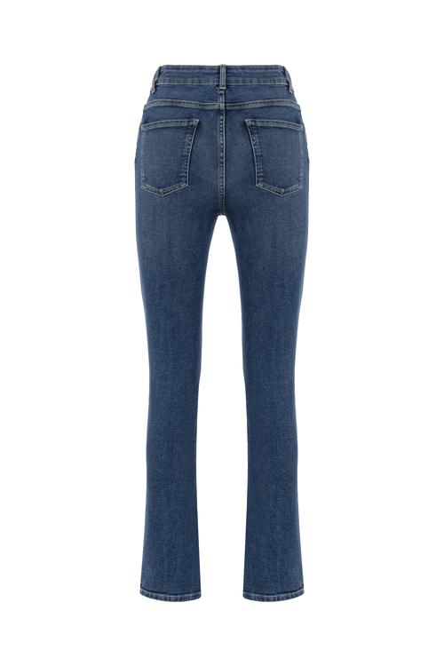  YIRTMAÇ DETAYLI STRAIGHT FIT JEAN PANTOLON