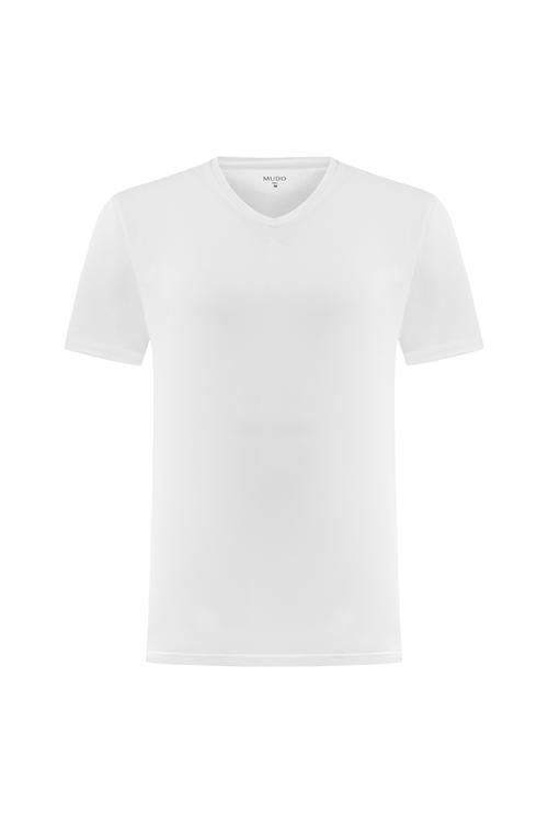  V YAKA KISA KOLLU T-SHIRT