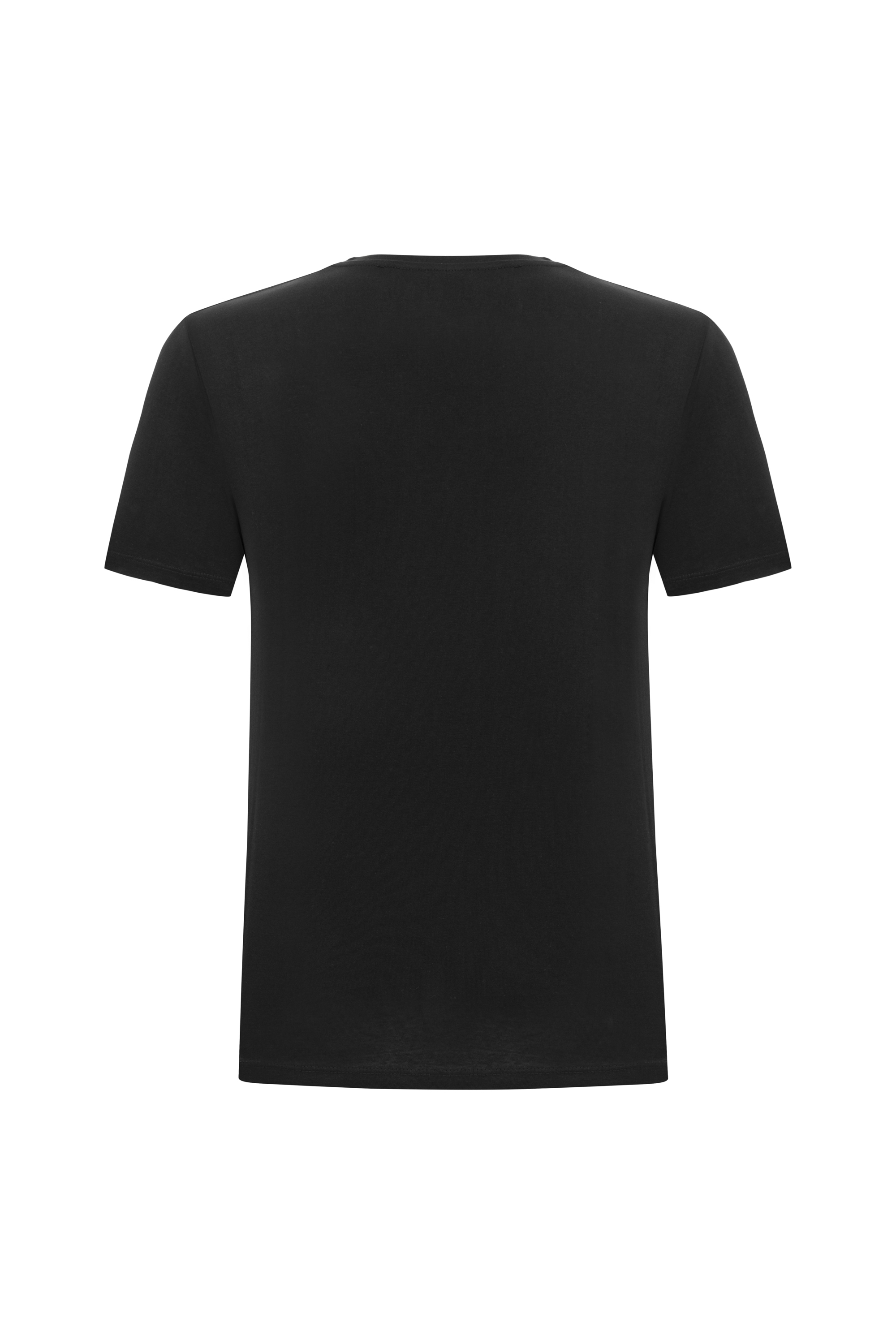 V YAKA KISA KOLLU T-SHIRT