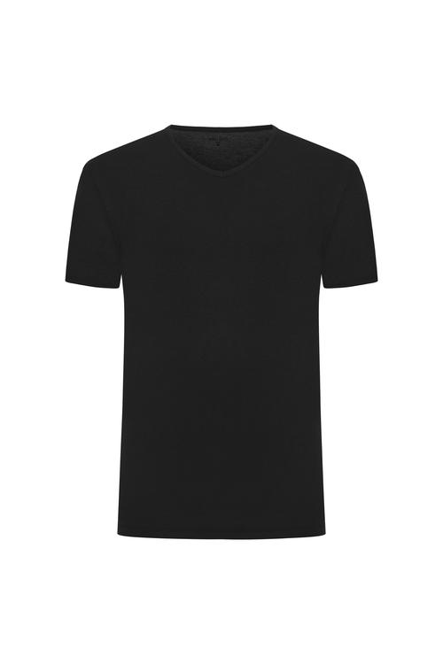  V YAKA KISA KOLLU T-SHIRT