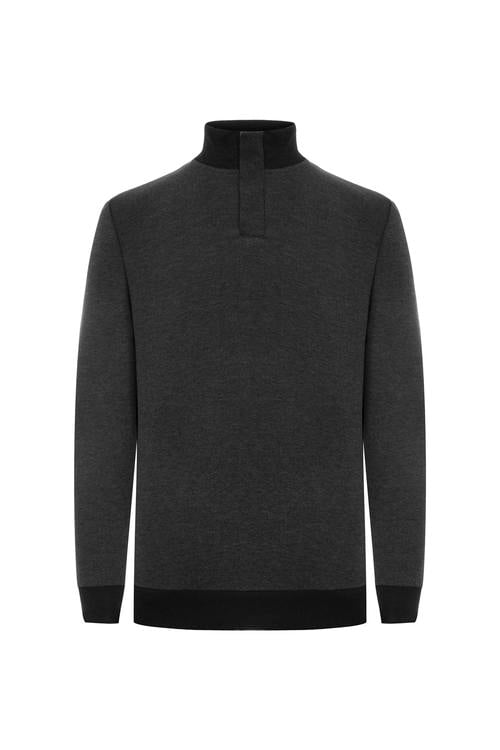  DİK YAKA SWEATSHIRT