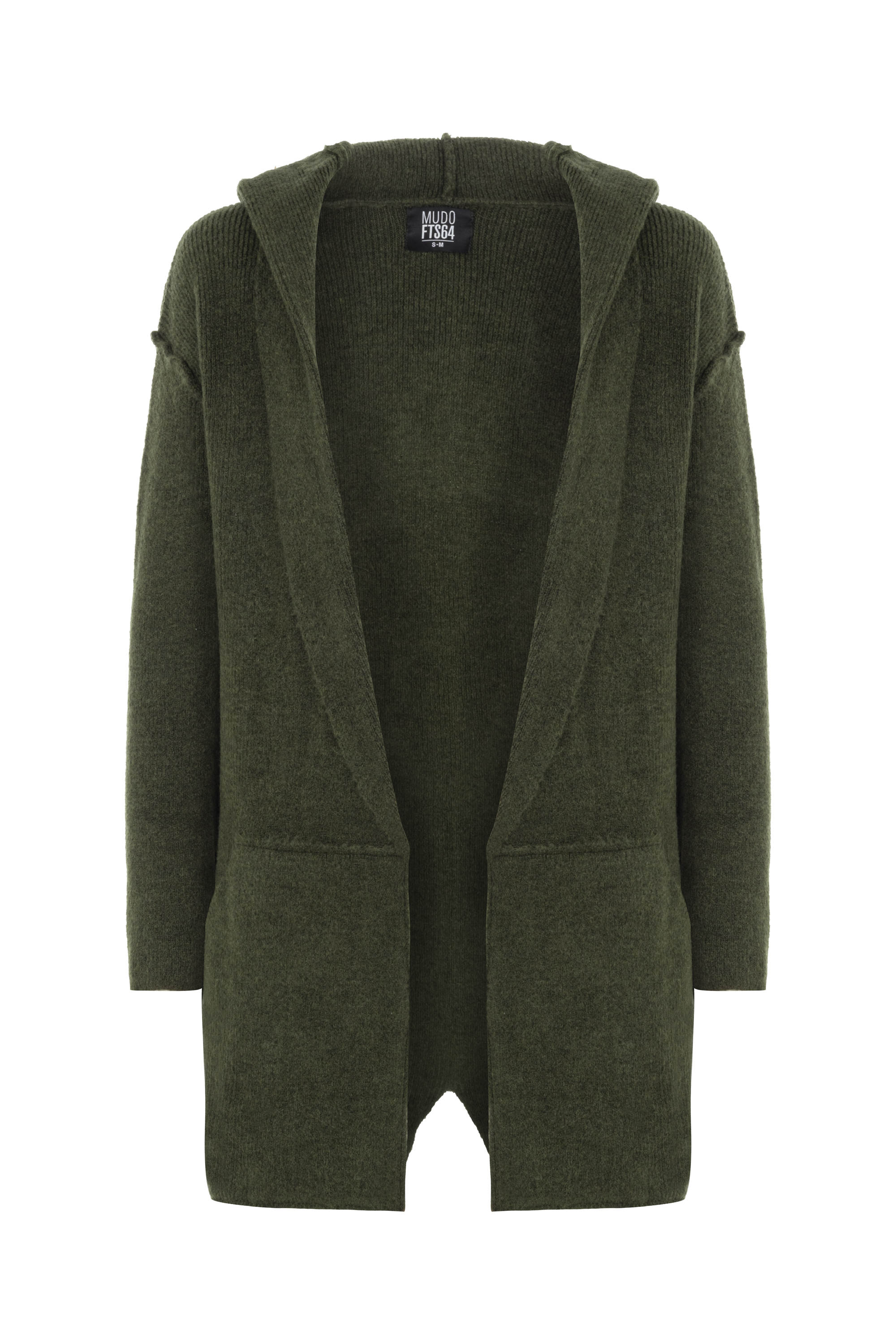 KAPÜŞONLU UZUN TRİKO HIRKA