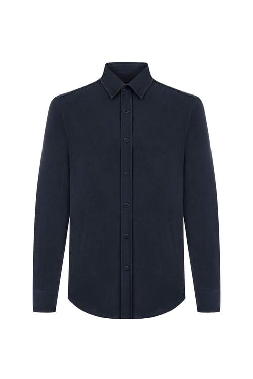  REGULAR FIT KADİFE GÖMLEK