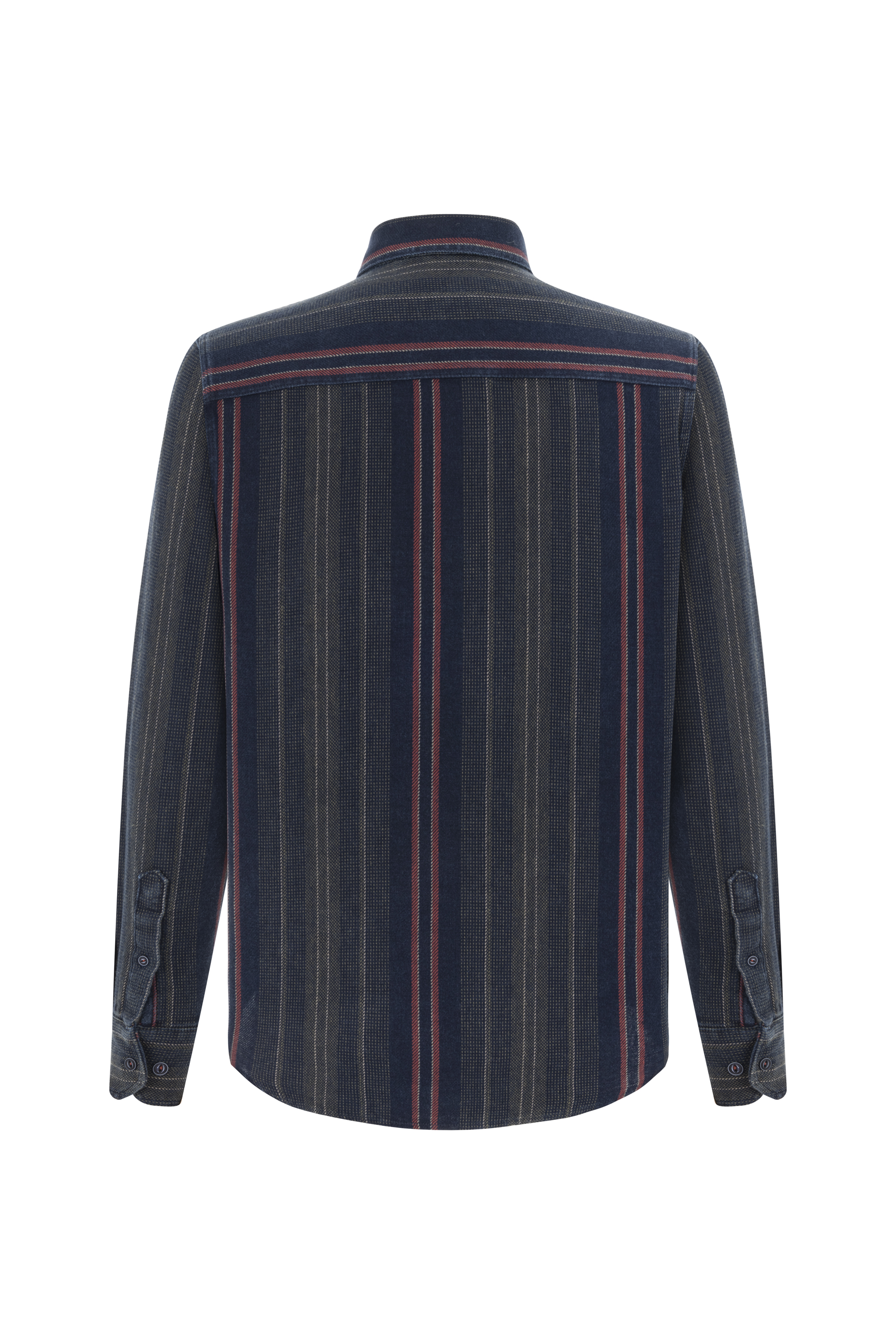 PAMUKLU ÇİZGİLİ REGULAR FIT GÖMLEK