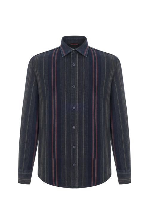  PAMUKLU ÇİZGİLİ REGULAR FIT GÖMLEK