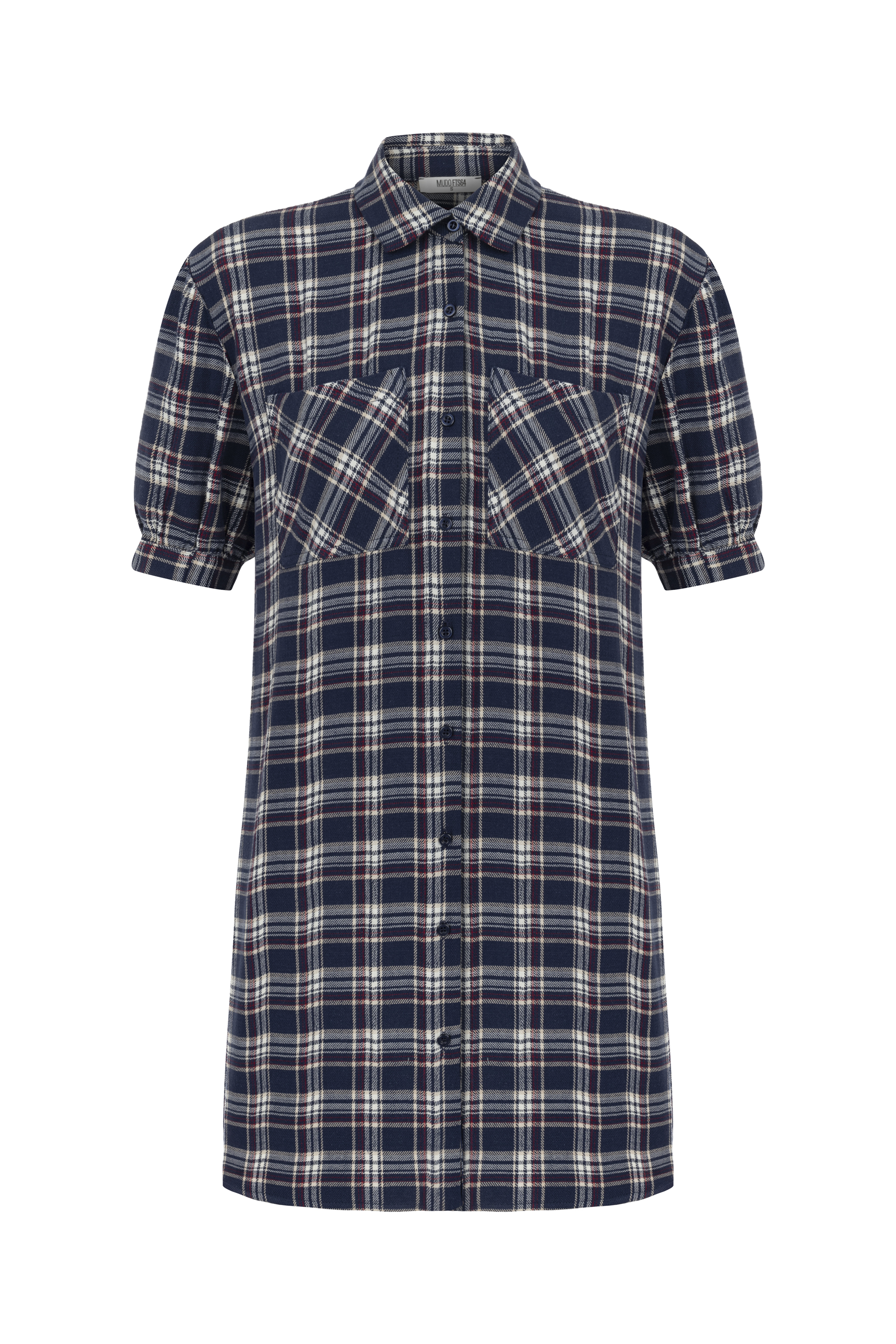 EKOSELİ MİNİ GÖMLEK ELBİSE