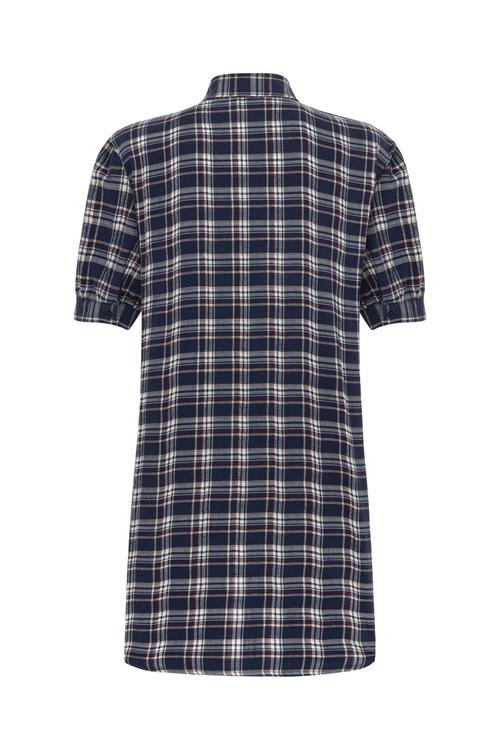  EKOSELİ MİNİ GÖMLEK ELBİSE