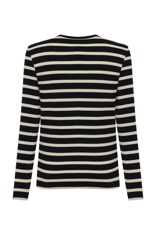  ÇİZGİLİ UZUN KOLLU T-SHIRT