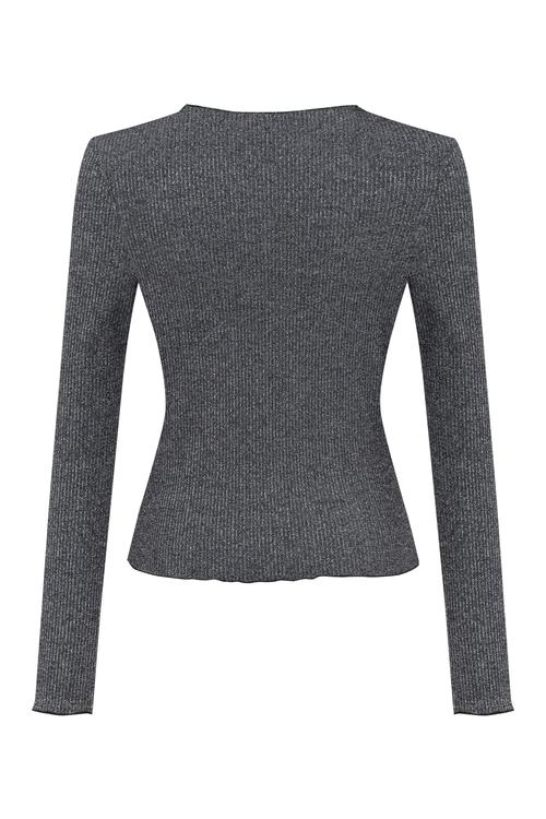  SİMLİ UZUN KOLLU BLUZ