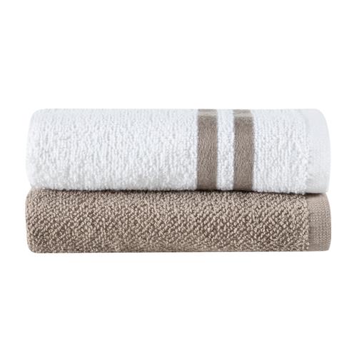  NAPLES 2'Lİ EL HAVLUSU SETİ BEYAZ VİZON 30X50