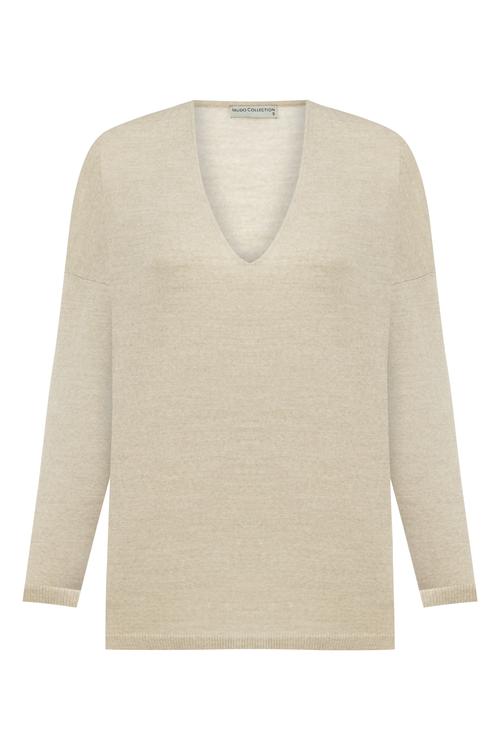  V YAKA MERİNO YÜN KAZAK