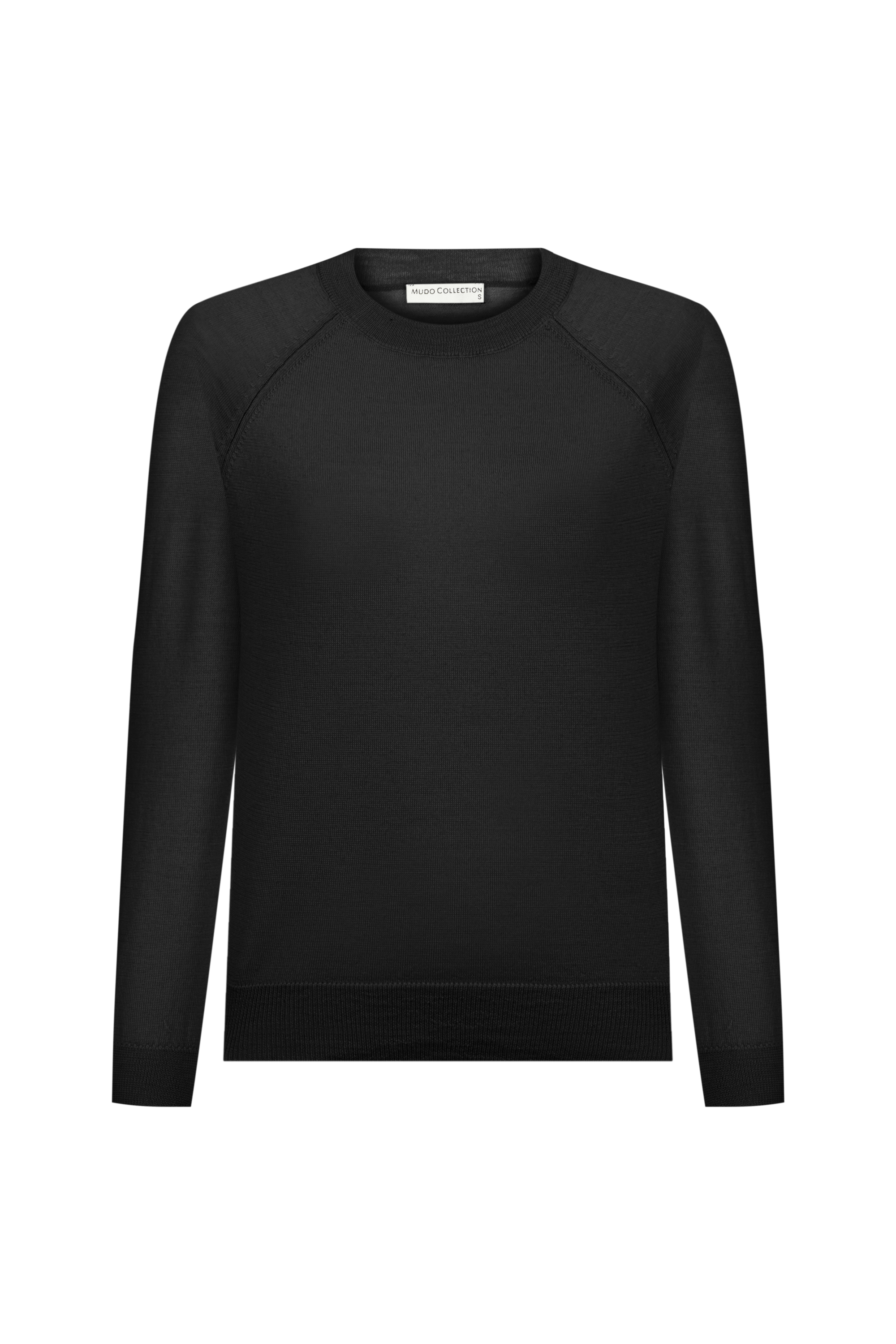 BİSİKLET YAKA MERİNO YÜN KAZAK