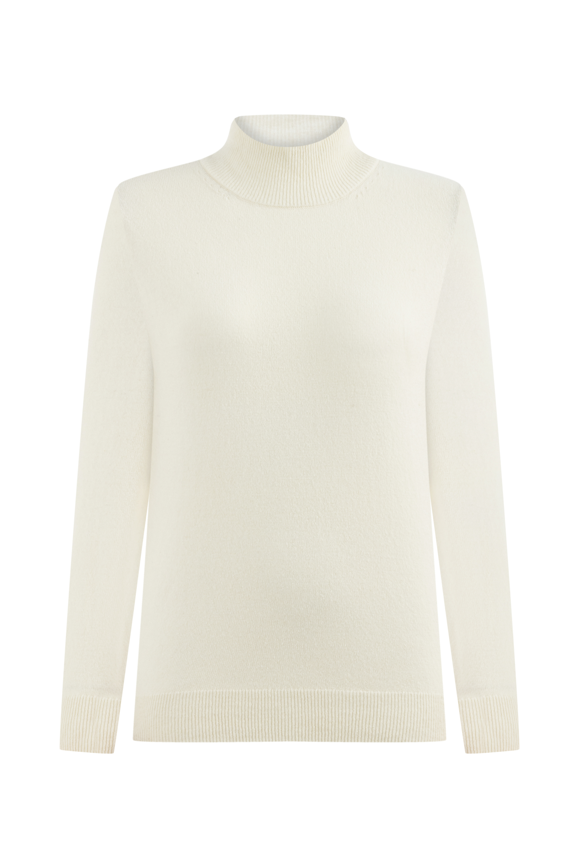 YÜN KARIŞIMLI DİK YAKA TRİKO KAZAK