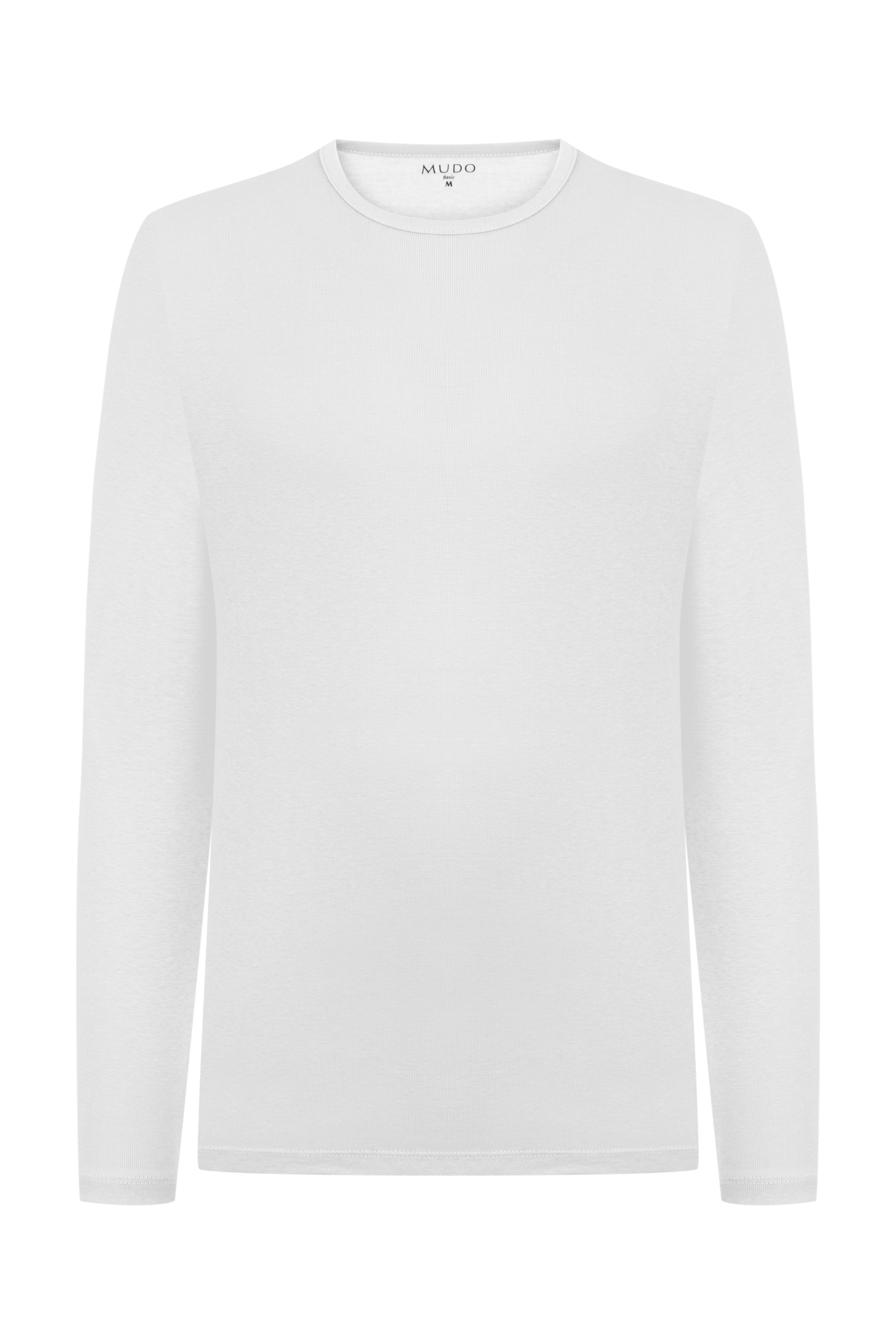 BİSİKLET YAKA UZUN KOLLU T-SHIRT