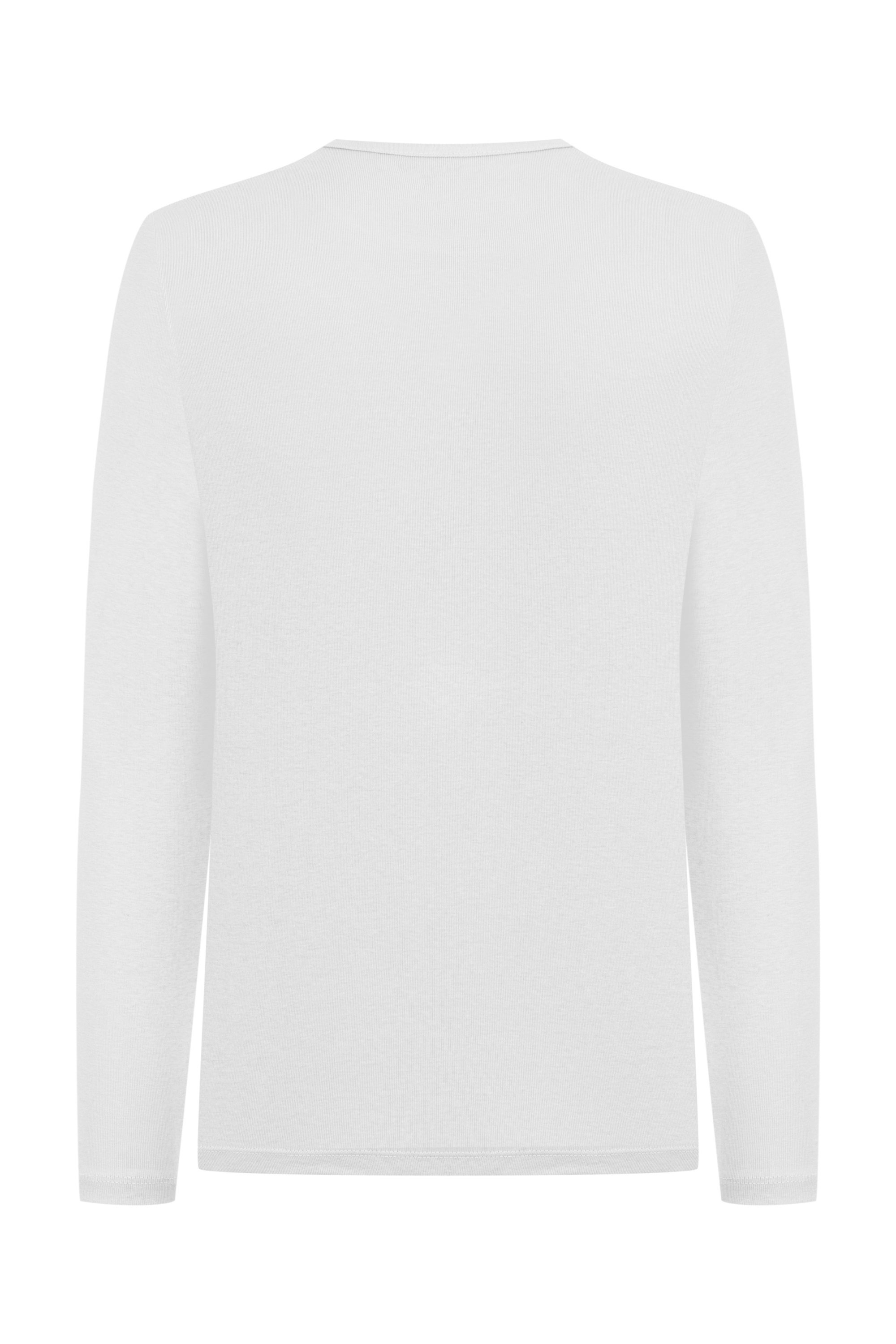 BİSİKLET YAKA UZUN KOLLU T-SHIRT