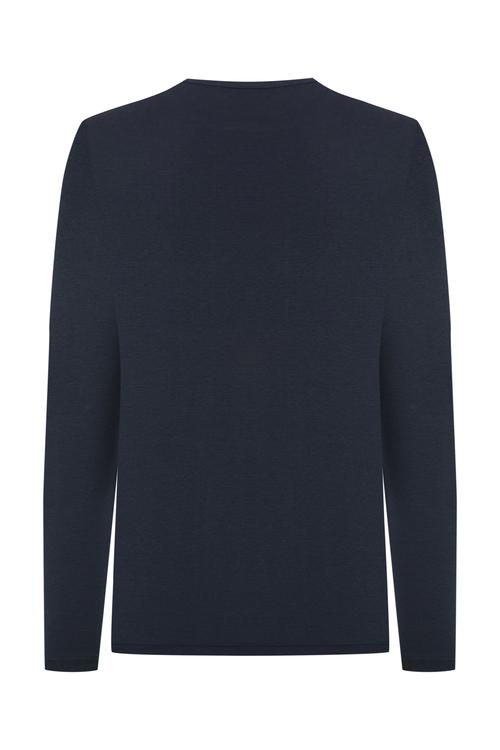  BİSİKLET YAKA UZUN KOLLU T-SHIRT